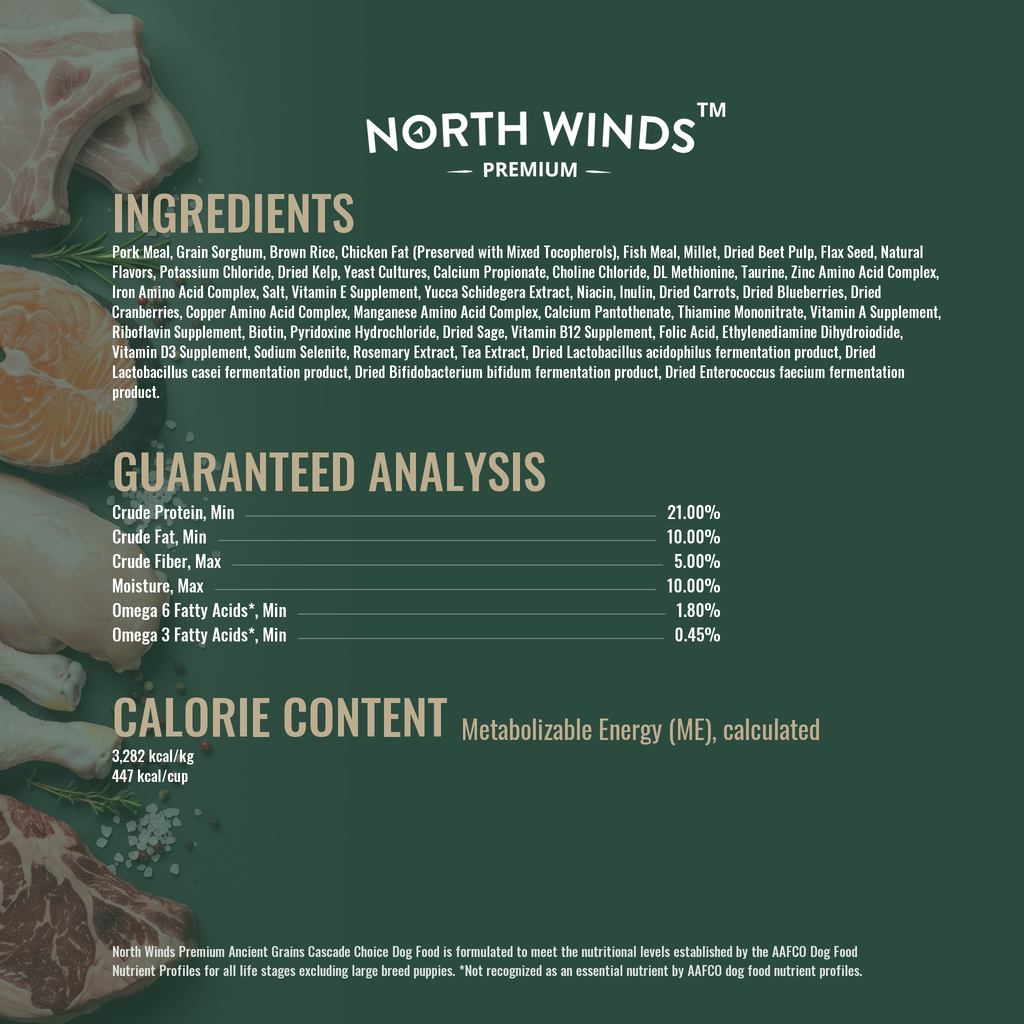 Cascade Choice Pork Meal Dog Food - Ancient Grains