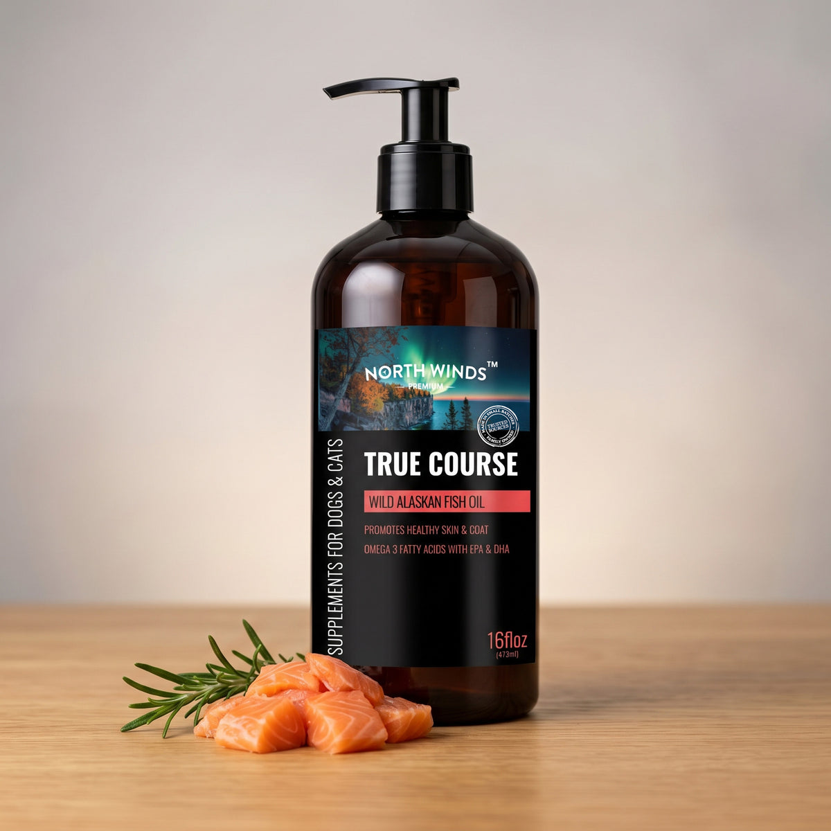 True Course Wild Alaskan Fish Oil - 16 oz