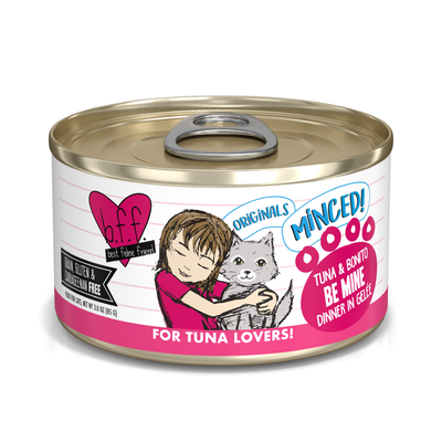 B.F.F. Be Mine Tuna & Bonito Dinner in Gelée Grain-Free Canned Cat Food, 3-oz, 24-Pack