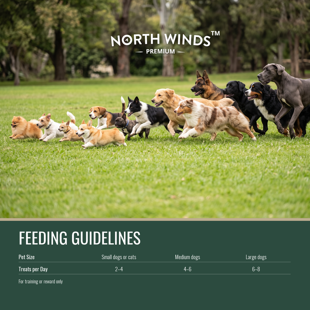 North Winds Premium Haven Freeze Dried Beef Liver 3 oz feeding guidelines