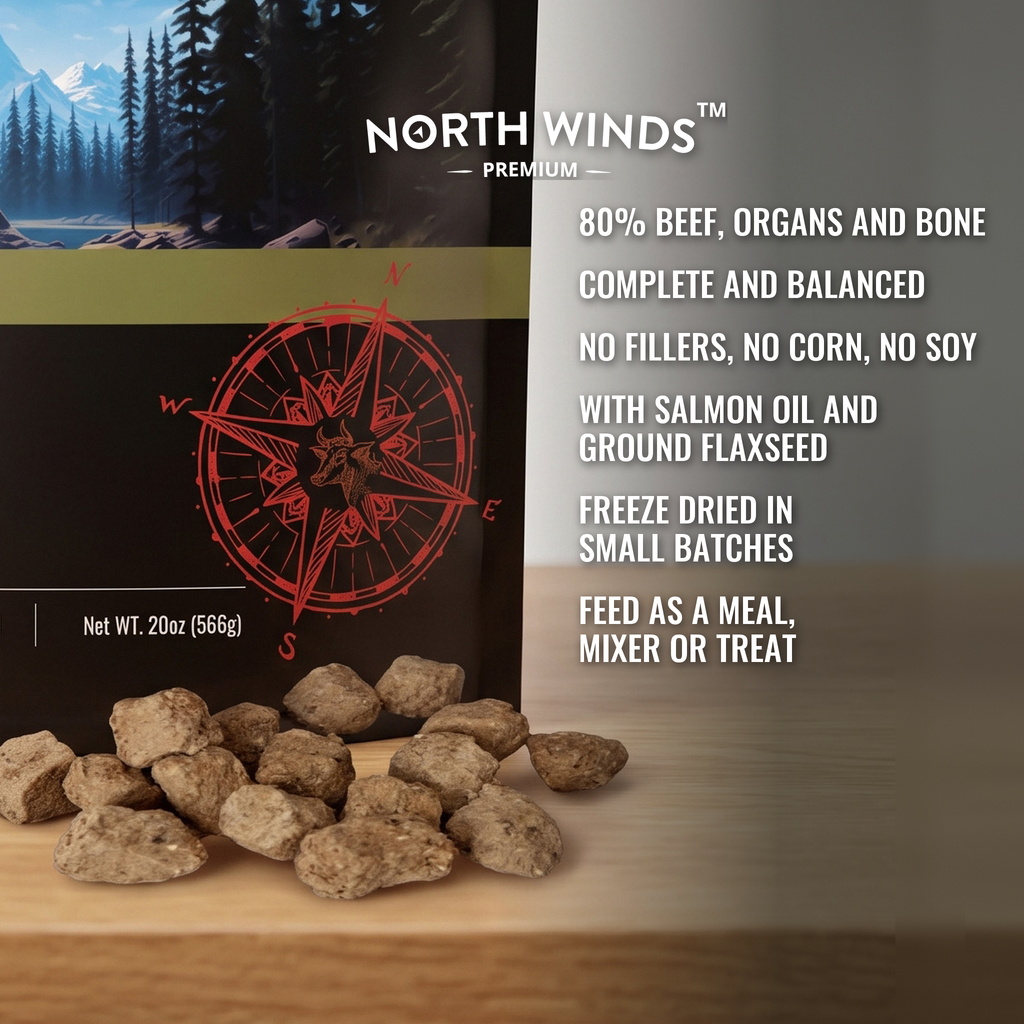 North Winds Premium Haven Freeze Dried Beef Recipe 20 oz key features