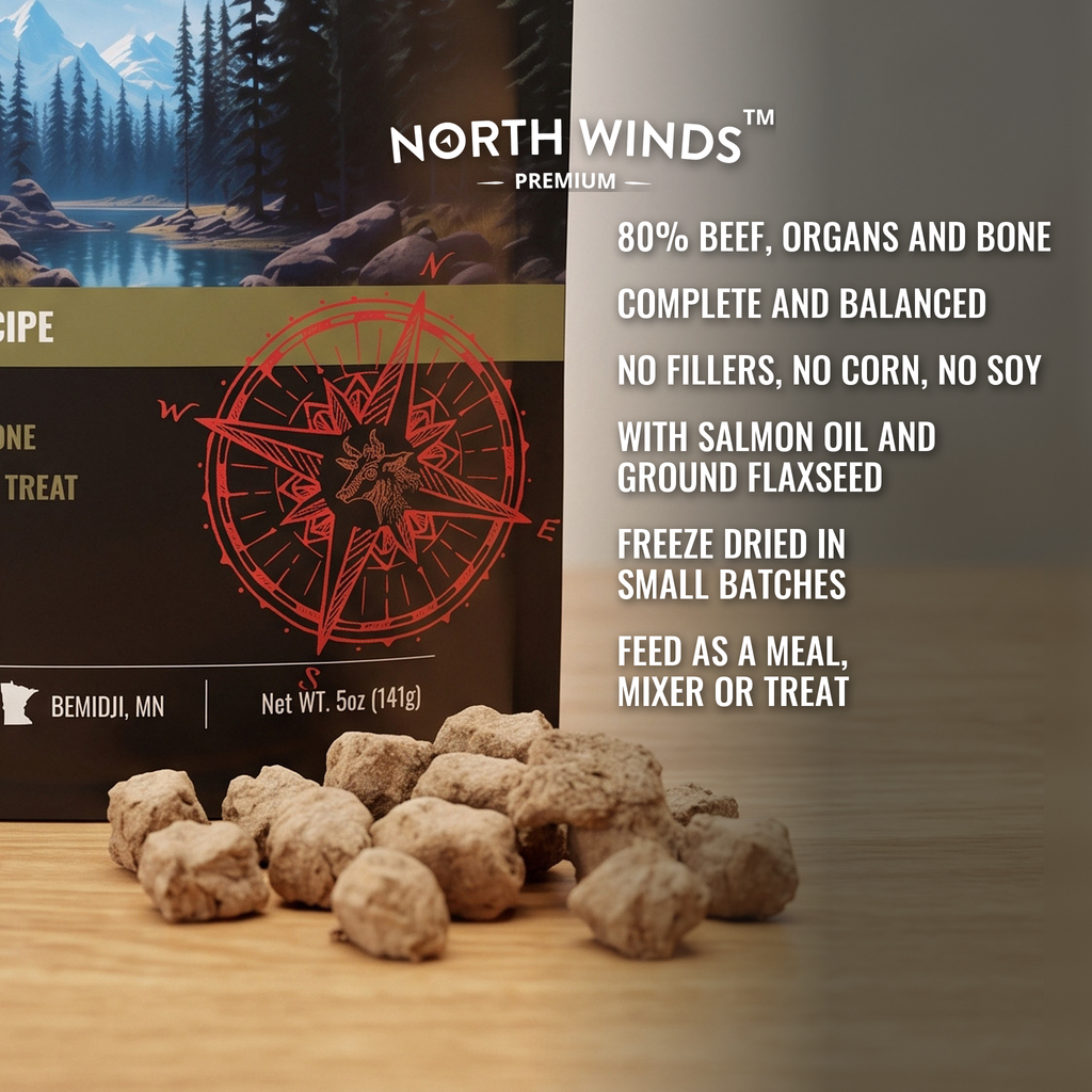North Winds Premium Haven Freeze Dried Beef Recipe 5 oz key features