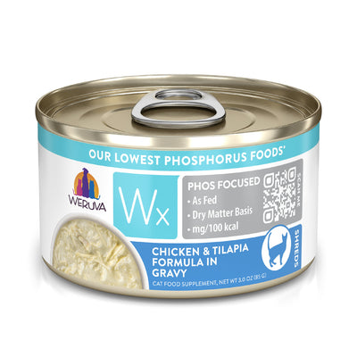 Weruva Wx Phos Focused Chicken & Tilapia in Gravy, 12-Pack