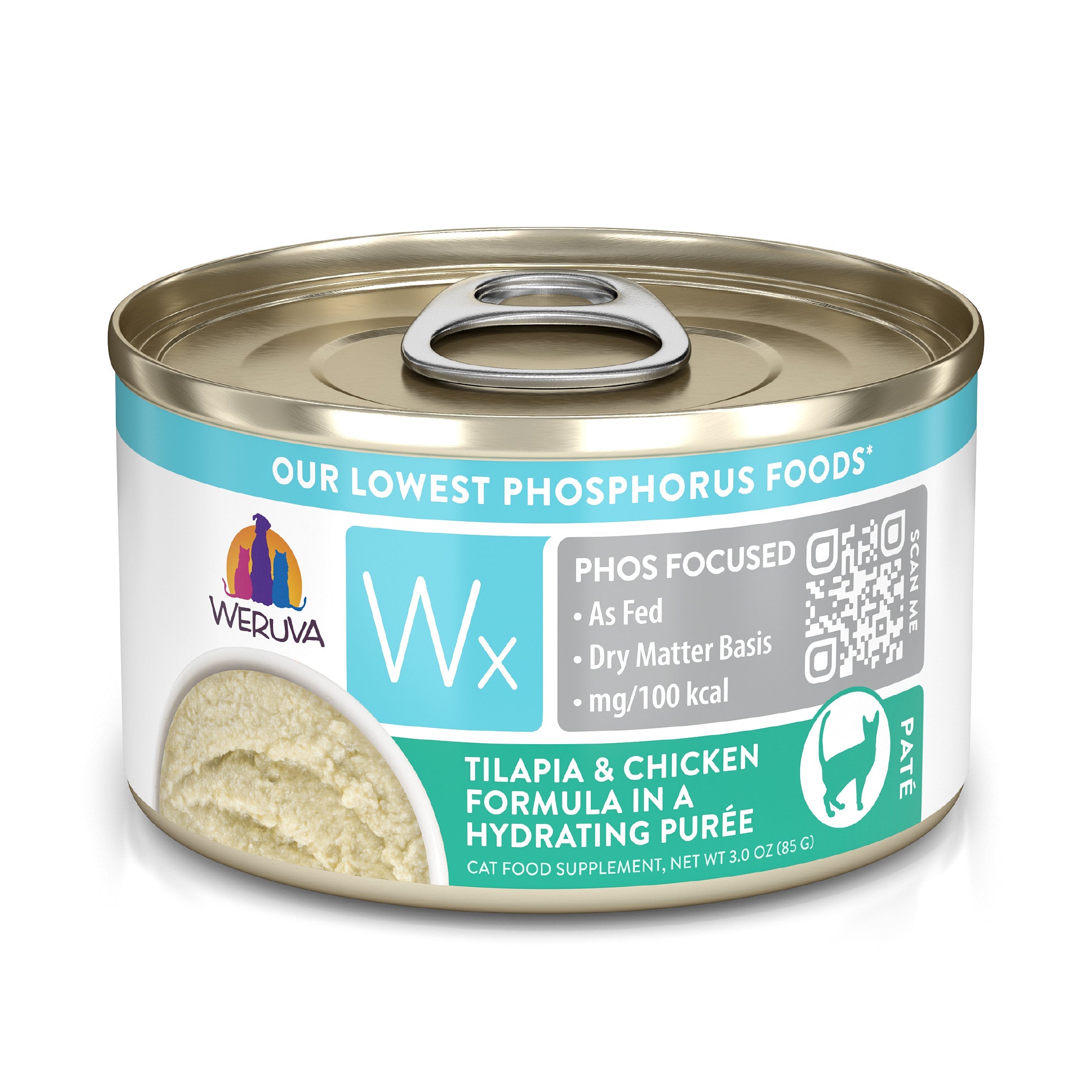 Weruva Wx Phos Focused Tilapia & Chicken in Puree