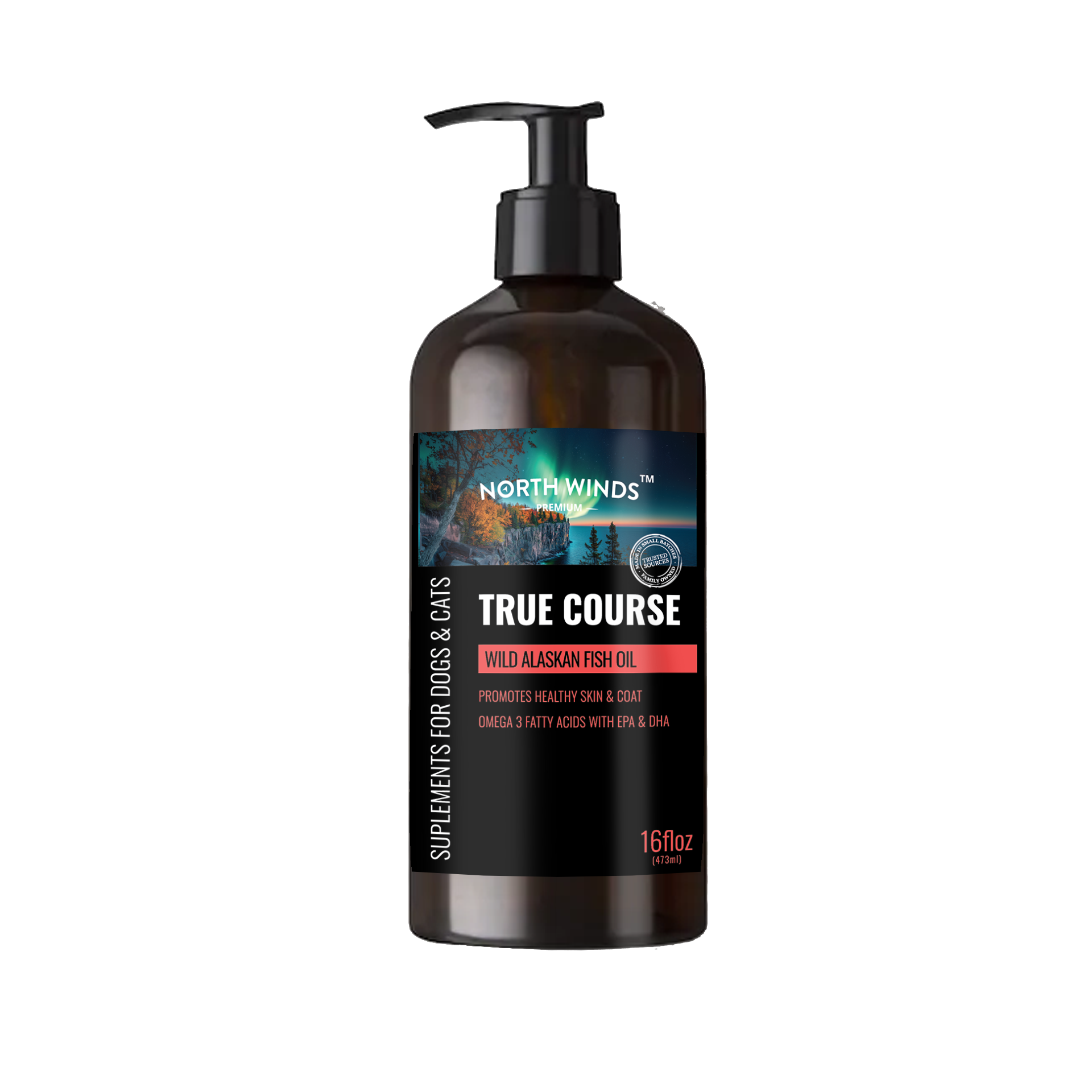 True Course Wild Alaskan Fish Oil - 16 oz