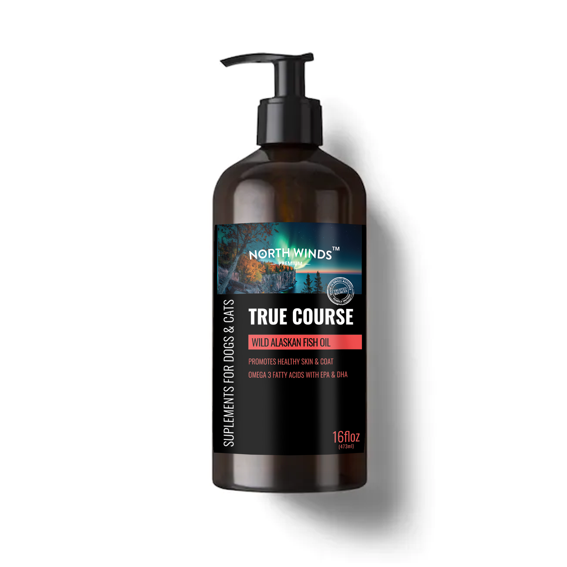 True Course Wild Alaskan Fish Oil - 16 oz