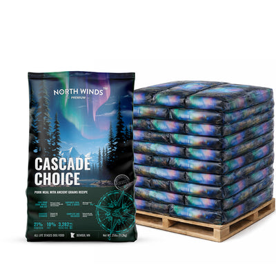 Cascade Choice Pork Meal Dog Food - Ancient Grains - Pallet of 60