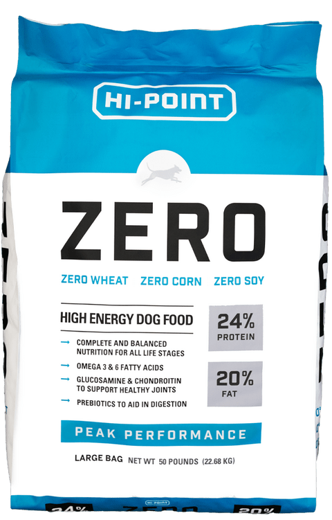 Hi Point Zero 24/20 High Energy Dog Food pallet (40 bags)