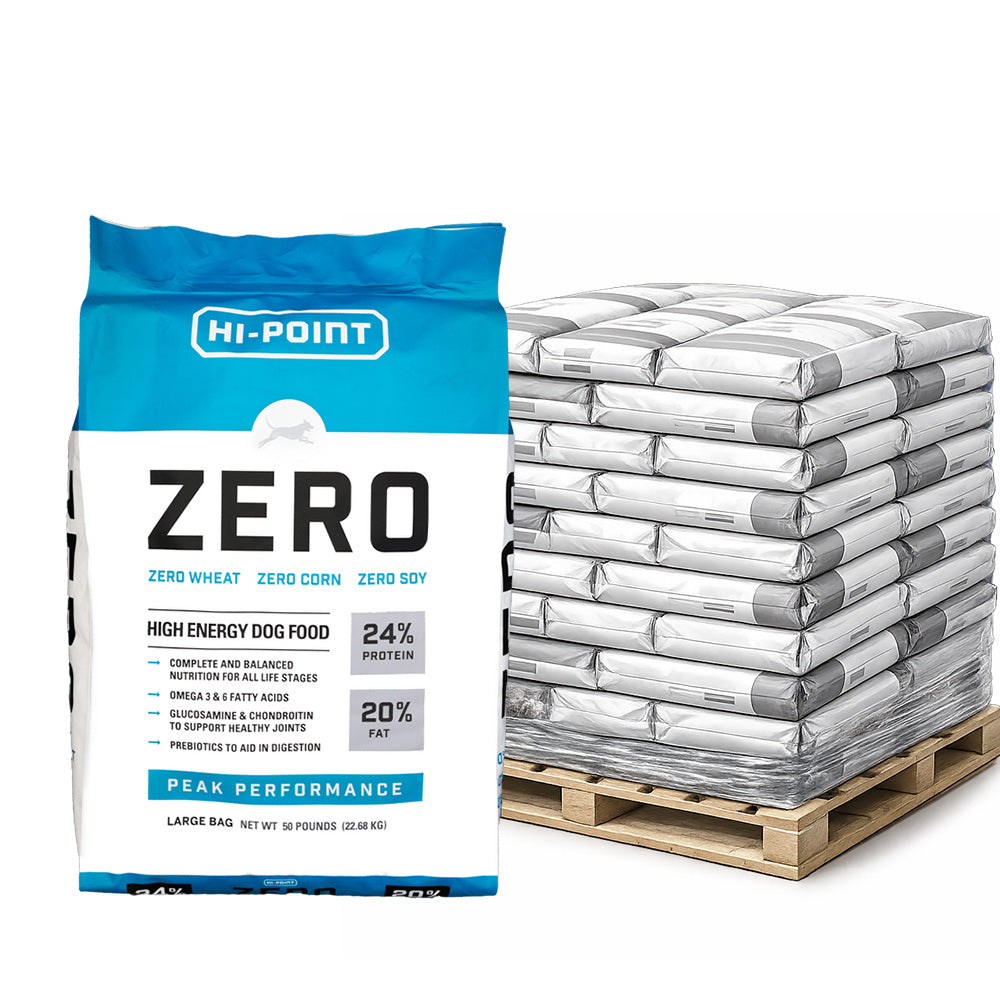 Hi Point Zero 24/20 High Energy Dog Food — Pallet (40 Bags)