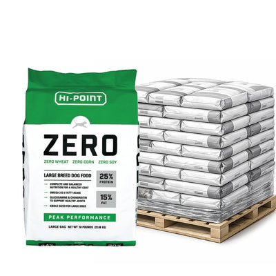 Hi Point Zero 25/15 Large Breed Dog Food — Pallet (40 Bags)