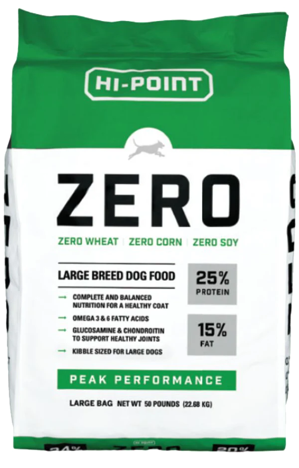 Hi Point Zero 25/15 Large Breed Dog Food pallet (40 bags)