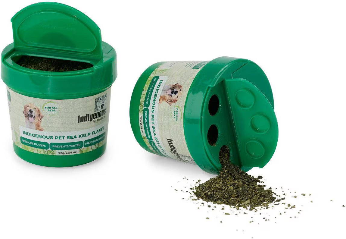 Indigenous Pet Sea Kelp Flakes Value Size Dog Supplement, 8.52 OZ.