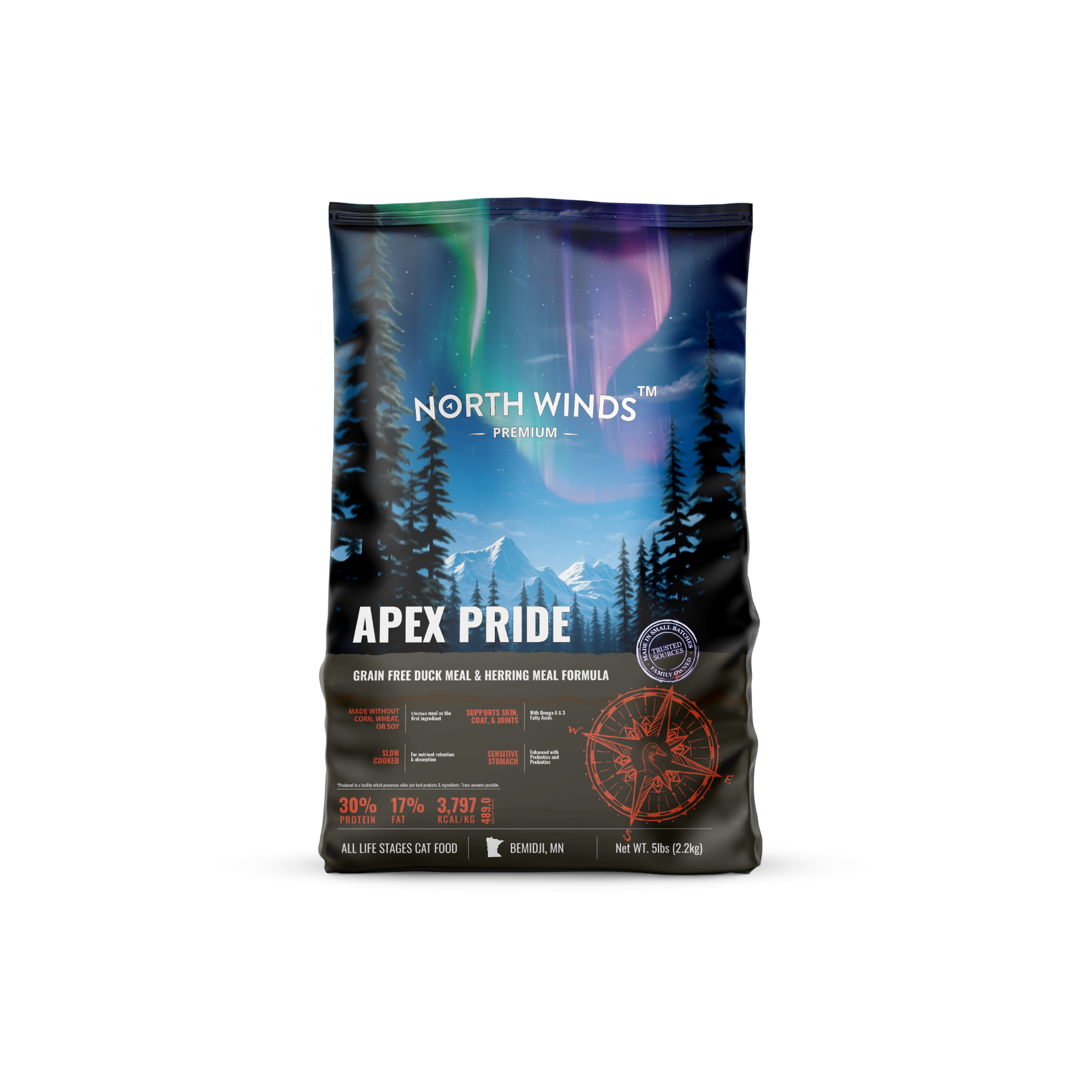 Apex Pride Grain-Free Duck & Herring Cat Food