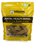 Indigenous Pet Dental Health Bones Roasted Chicken Flavor Dog Treats, 17 OZ.