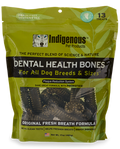 Indigenous Pet Dental Health Bones Original Fresh Breath Formula Dog Treats, 17 OZ.