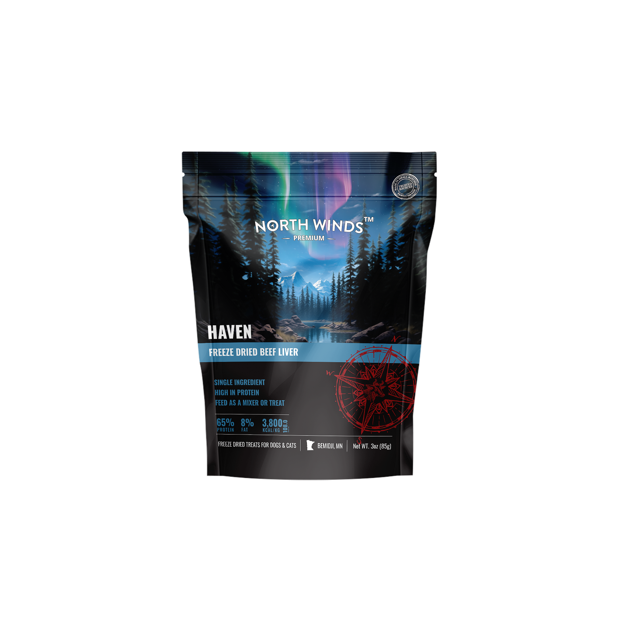 Haven Freeze Dried Beef Liver 3 oz - North Winds Premium