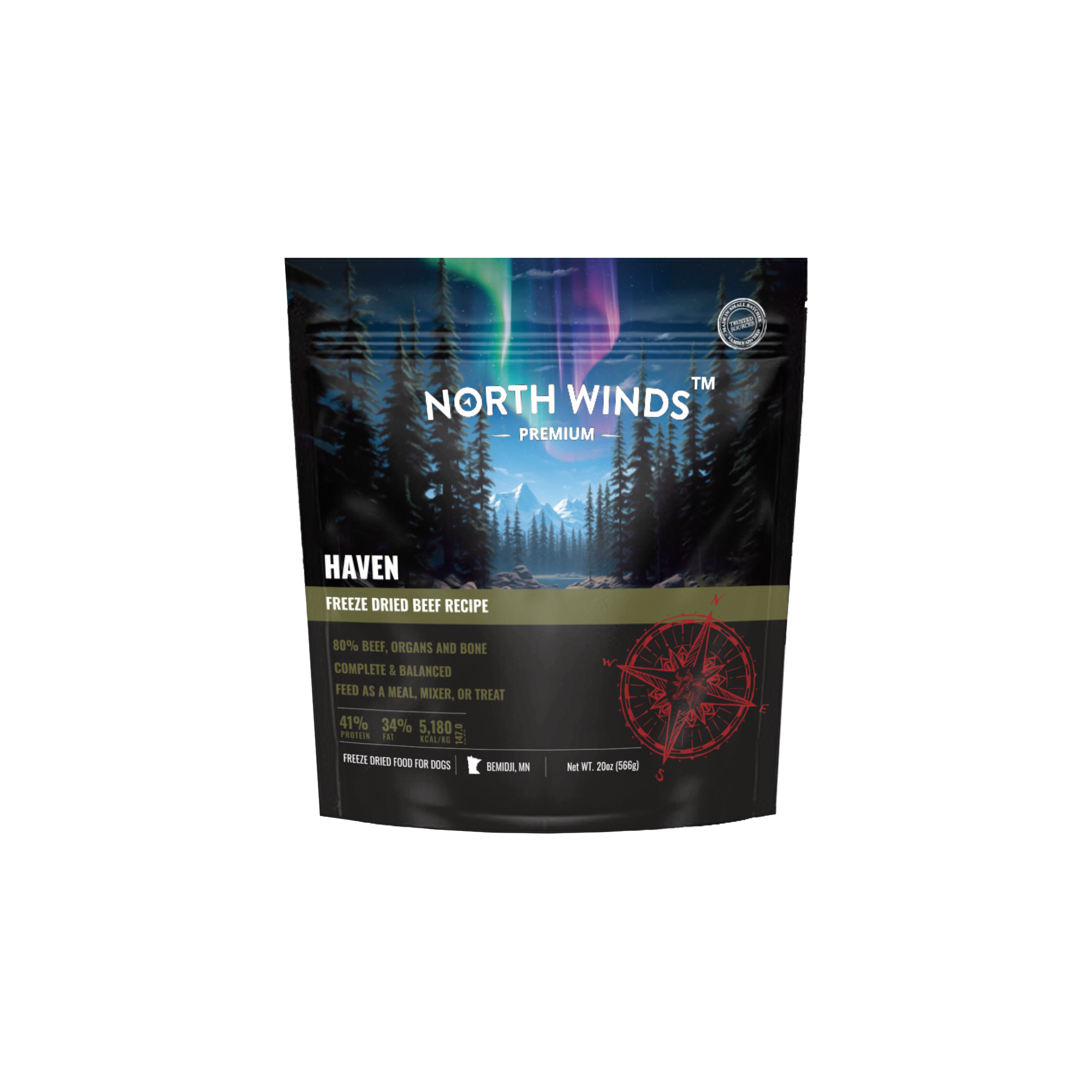 Haven Freeze Dried Beef Recipe 20 oz - North Winds Premium