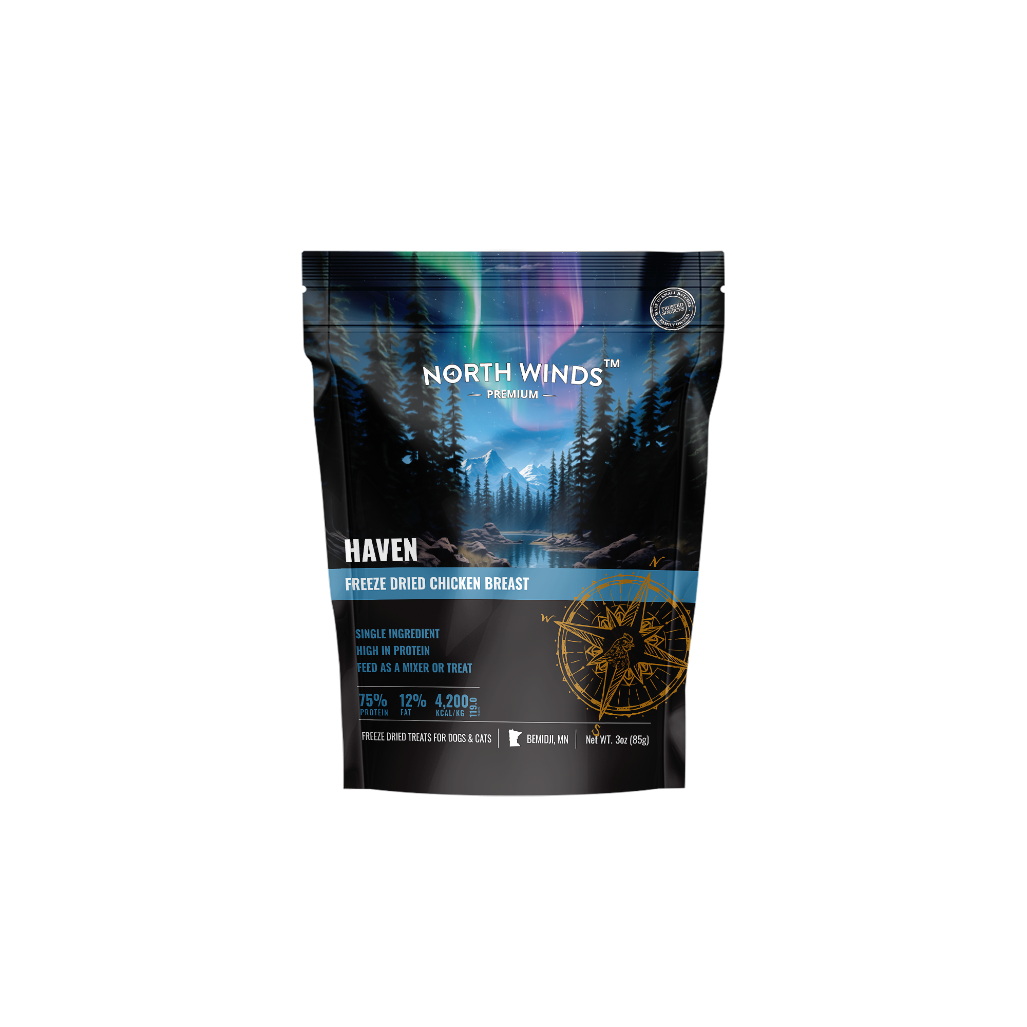 Haven Freeze Dried Chicken Breast 3 oz - North Winds Premium