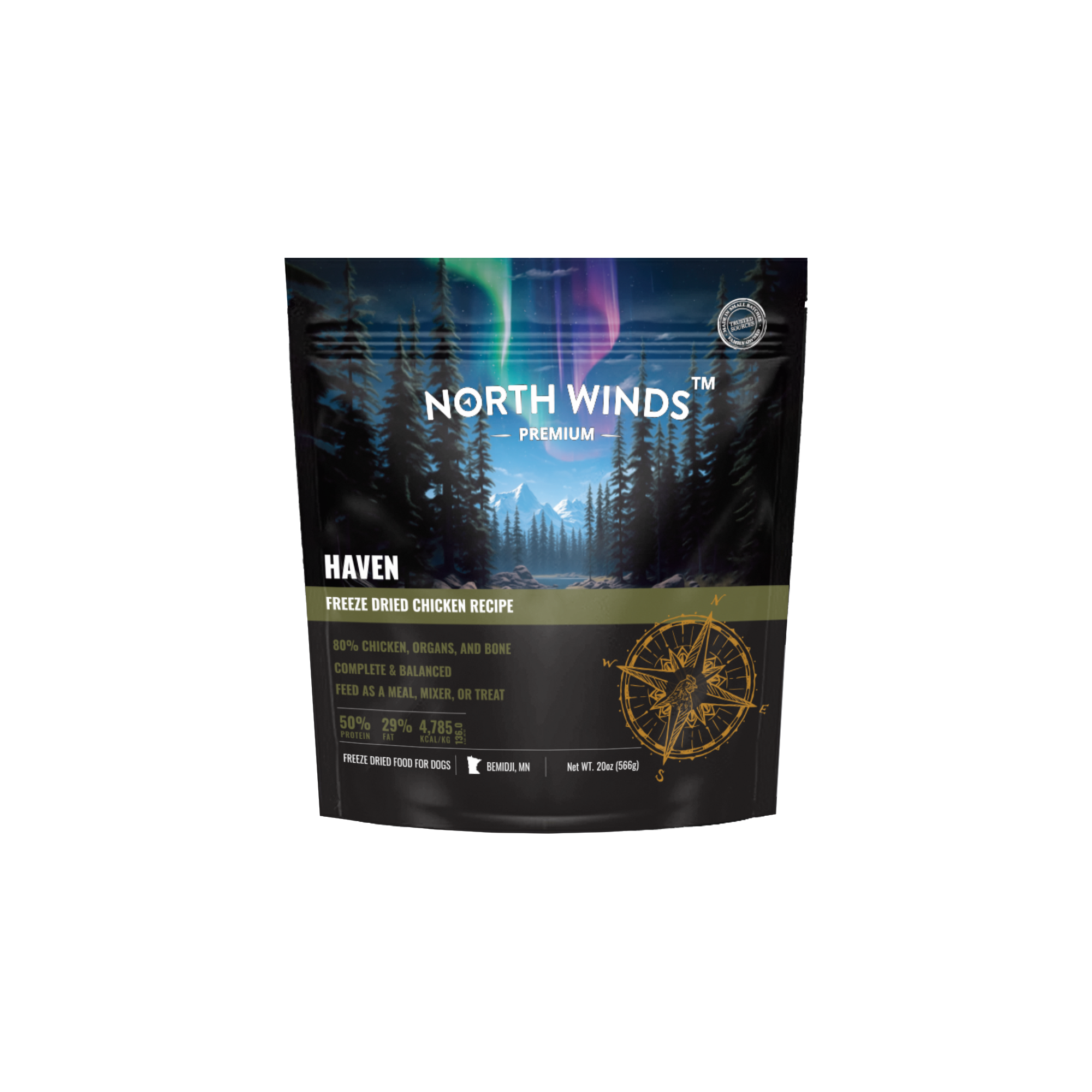 Haven Freeze Dried Chicken Recipe 20 oz - North Winds Premium