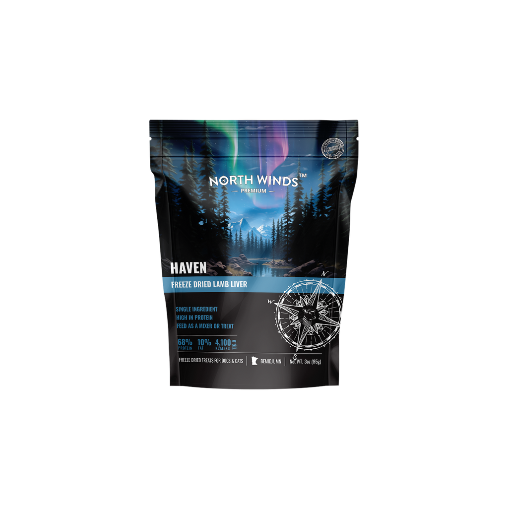 North Winds Premium Haven Freeze Dried Lamb Liver 3 oz
