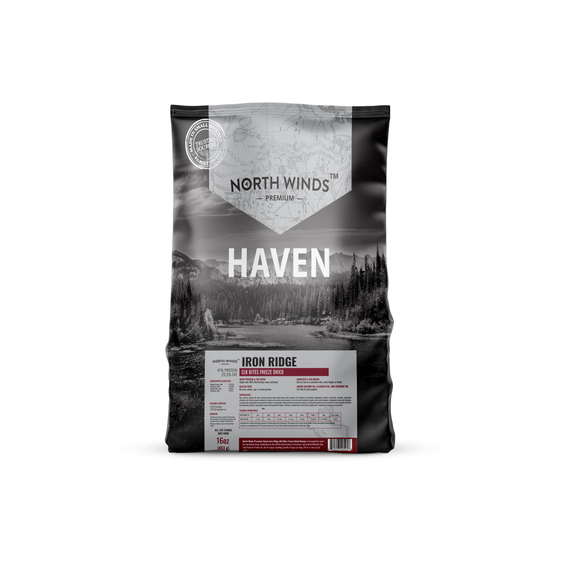 Haven Iron Ridge Freeze-Dried Elk Bites - 16 oz