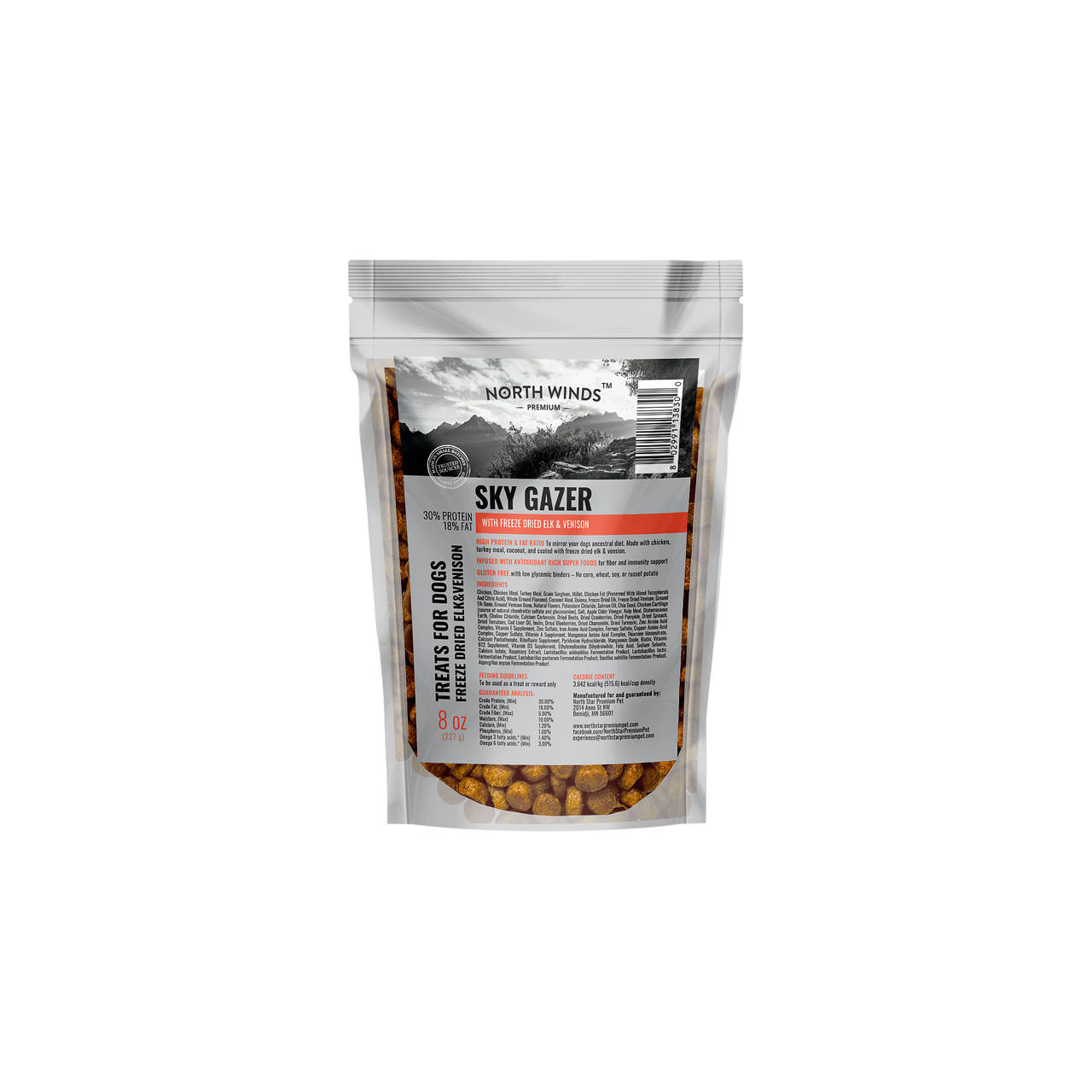 Sky Gazer Freeze-Dried Elk & Venison - 8 oz