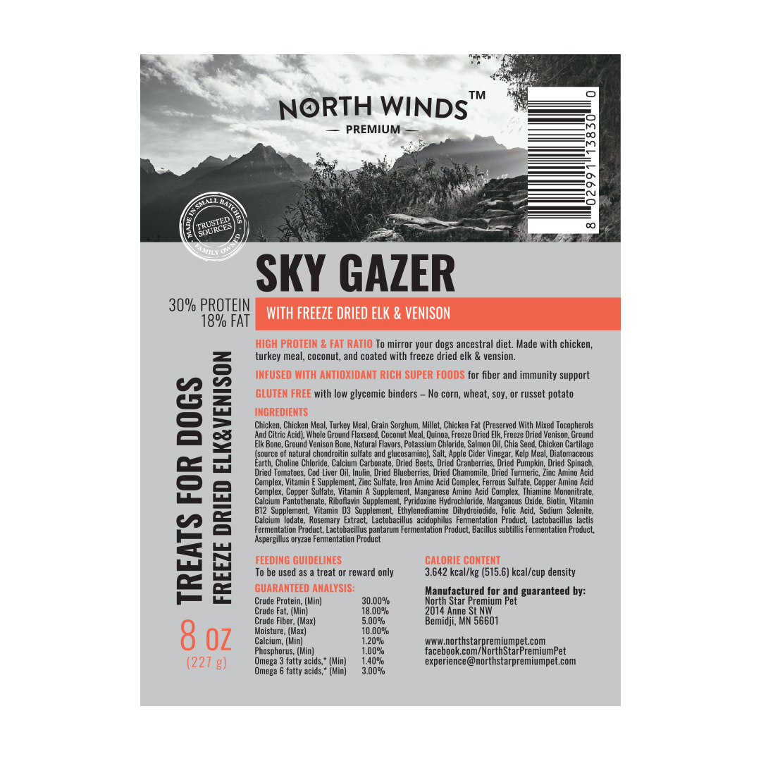 Sky Gazer Freeze-Dried Elk & Venison - 8 oz